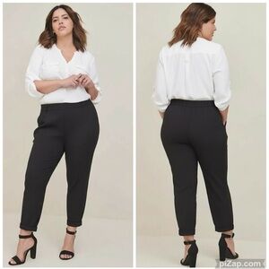 TORRID STUDIO Cuffed Pleated Crepe Pants